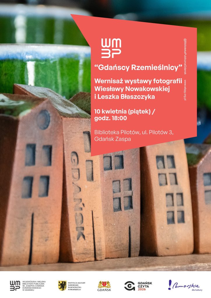 Plakat informujący o wernisażu wystawy fotografii Wiesławy Nowakowskiej i Leszka Błaszczyka