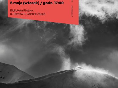 Plakat informujący o wernisażu wystawy fotografii Gerarda Banacha pt. "Moja Cisza."