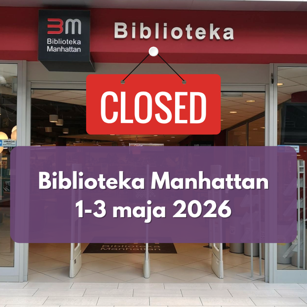 wejście do biblioteki z tabliczką closed