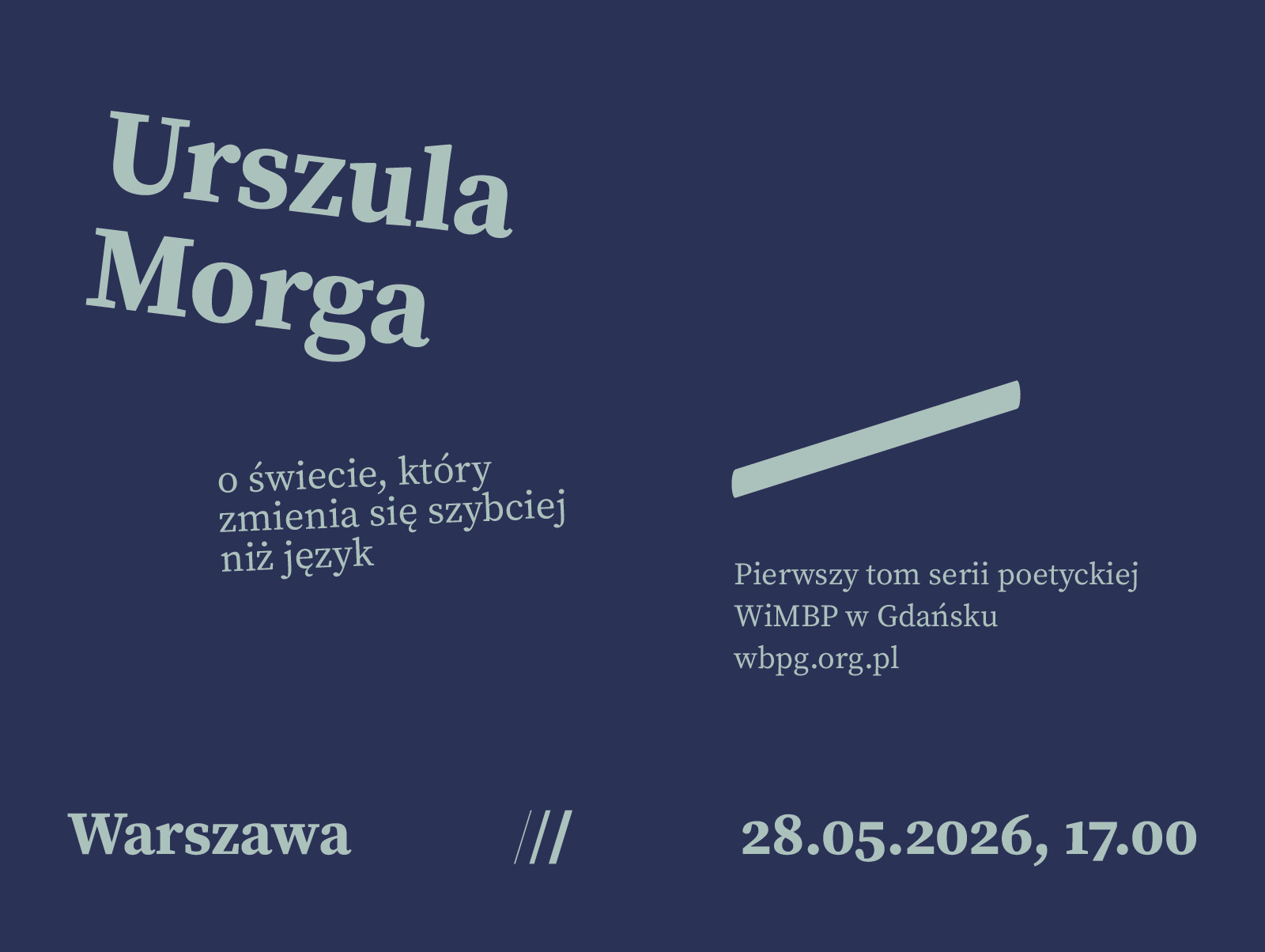 Urszula Morga z nowym tomem wierszy – „życie wietrzne” otwiera poetycką serię WiMBP! Premiera 28 maja 2026 r. w Warszawie