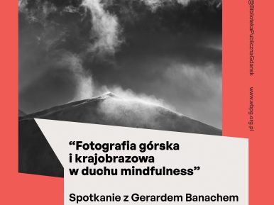 Plakat informujący o spotkaniu z Gerardem Banachem