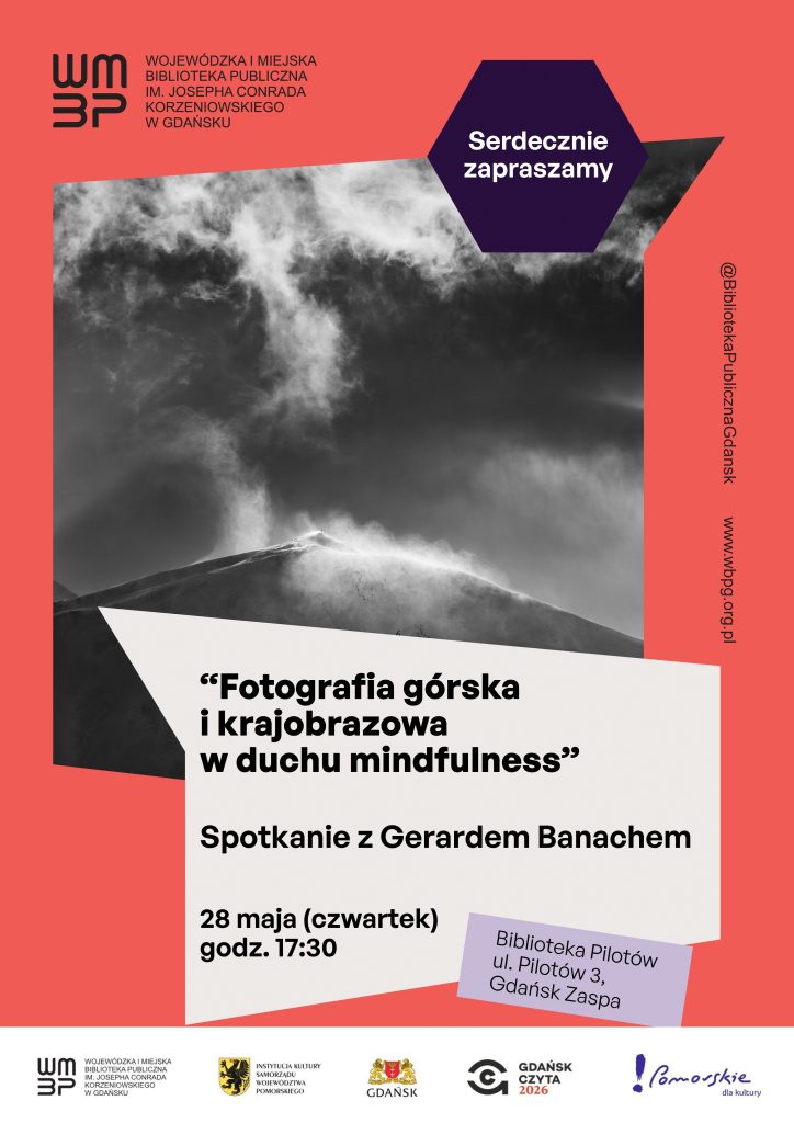 Plakat informujący o spotkaniu z Gerardem Banachem