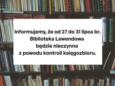 na tle książek informacja o skontrum