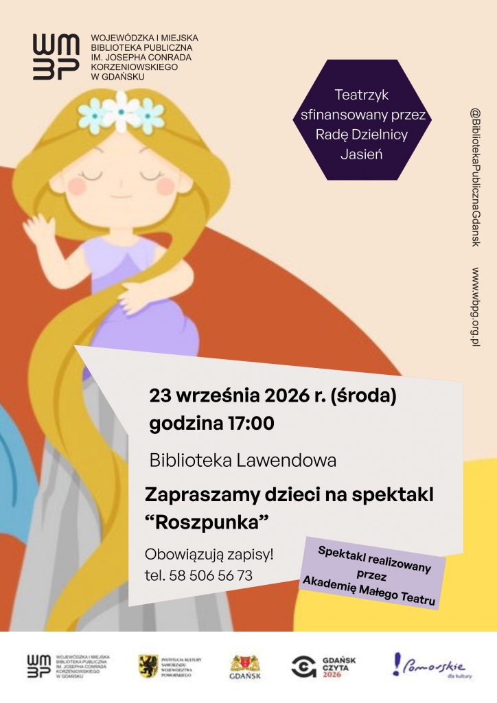 plakat o wydarzeniu w bibliotece