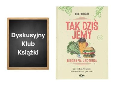 Okładka książki i tablica z napisem